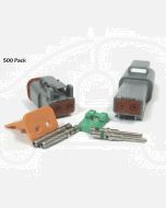 Deutsch DT Series 2 Pin Green Band Connector Kit (500 Pack)