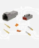 Deutsch DTP Series 2 Pole Connector Kit - Gold Contacts