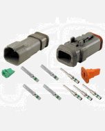 Deutsch DT4-1-E008 4 Way Connector Kit with Shrink Boot Adapter Modification