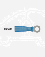 Quikcrimp HDC21 Blue 4mm Heatshrink Ring Terminal