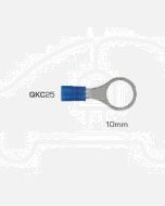 IONNIC QKC25 10.5mm Blue Vinyl Insulated Ring Terminal (Pack of 100)