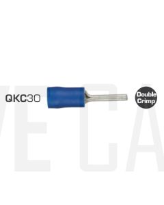 IONNIC QKC30 Blue Pin Crimp Terminals (Pack of 100)