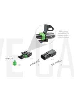 Delphi P-WP2/2 2 Circuit Weather Pack Kit