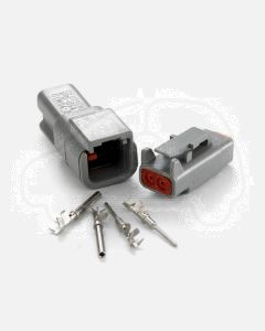 Deutsch DTM Series 2 Way Connector Kit with F Crimp Contacts