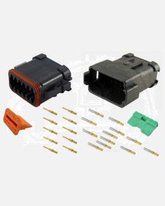 Deutsch DT12-4-CAT 12 Way CAT Spec Connector Kit with Gold Contacts