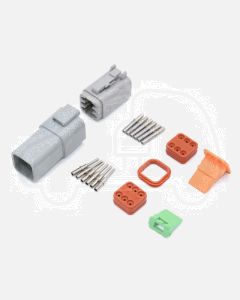 Deutsch DT6-3 6 Way Connector Kit with Nickel Contacts