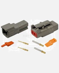 Deutsch DTM2/10 Series 2 way Connector with Gold Terminals (10 pack)