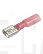 IONNIC HDC12 6.3mm Red Female Heatshrink Blade Terminals (Pack of 100)