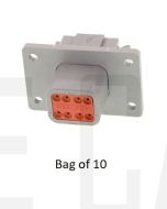 Deutsch DT04-08PA-L012/10 DT Series 8 Pin Receptacle  - Bag of 10