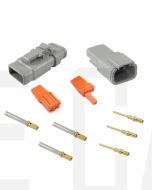 Deutsch DTM3-E007 Heatshrink Adaptor Connector Kit with Gold Terminals