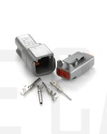 Deutsch DTM Series 2 Way Connector Kit with F Crimp Contacts