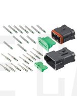 Deutsch DT12-1-CAT 12 Way DT Series CAT Spec Connector Kit with Green Band Contacts