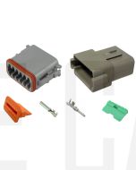 Deutsch DT Series 12 Way Connector Kit with F Crimp Contacts