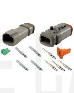 Deutsch DT4-1-E008 4 Way Connector Kit with Shrink Boot Adapter Modification