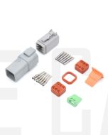 Deutsch DT6-3 6 Way Connector Kit with Nickel Contacts