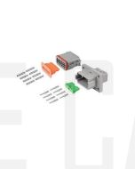 Deutsch DT8-1-L012 8 way Flange Mount Connector Kit