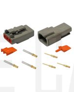 Deutsch DTM Series 3 Way Connector Kit with Gold Contacts