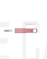 ionnic HDC01 Red Heatshrink 3mm Ring Crimp Terminal