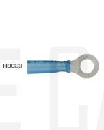 Quikcrimp HDC23 Blue 6mm Heatshrink Ring Terminal