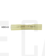 Quikcrimp HDC49 Yellow 12-10AWG Heatshrink Solder Splices Pack of 100