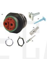 Deutsch P24-18-6PN HDP20 Series 6 Pole Connector Kit