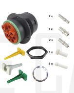 Deutsch P24-24-9SN HDP20 Series 9 Cavity Receptacle Kit