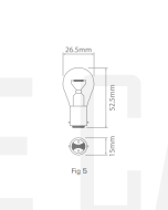 Ionnic 1058/10 Globe Halogen 12V 21W BA15D