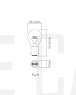 Ionnic 1098/10 Globe Halogen 12V 20/5W  BA15D