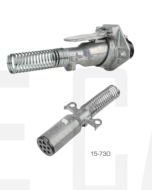 Ionnic 15-730 Trailer Connector - Truck - 7 Pin Metal Plug (24V)