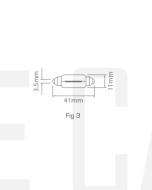 Ionnic 6411/10 Globe Halogen Festoon 12V 10W SV8.5 (41m)