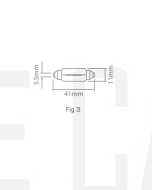 Ionnic 6413/10 Globe Halogen Festoon 12V 5W SV8.5 (40mm)