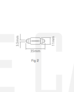 Ionnic 6418/10 Globe Halogen Festoon 12V 5W SV8.5 (35mm) 