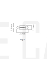 Ionnic 6423/10 Globe Halogen Festoon 24V 5W SV8.5 (35mm)