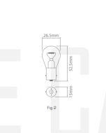 Ionnic 7506/10 Globe Halogen 12V 21W BA15s