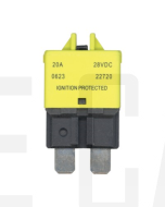 Ionnic CB227-20/10 227 Series Circuit Breaker ATC Blade - 20A, Pack of 10 (Yellow)