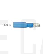 IONNIC HDC36 Blue Heatshrink Male Bullet Terminal (Pack of 100)