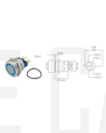 Ionnic L22-RG Vandal Switch Resistant 12-24V D/M & D/B - Green