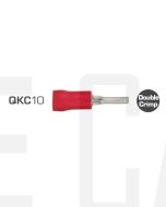 IONNIC QKC10 Red Vinyl Insulated Pin Terminals (Pack of 100)