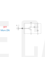 Ionnic RHL168-78 Switch Hi-Lux 2016 - Off/Mom.On (Blue)