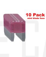 Ionnic MF10/10 ATM Mini Blade Fuse 10A - Red (Pk of 10)