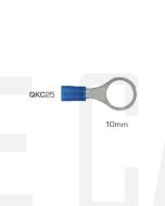 IONNIC QKC25 10.5mm Blue Vinyl Insulated Ring Terminal (Pack of 100)