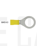 Quikcrimp QKC43 12mm Yellow Heatshrink Ring Terminal