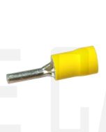 Quikcrimp QKC48 2.6mm x 14mm Yellow Wire Pin Terminal (100)