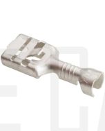 TE Connectivity 42282-2/100 Crimp Receptacle Non Insulated (6.35 x 0.81mm, 0.8mm² to 2mm², 18AWG to 14AWG)