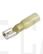 IONNIC HDC50 6.3mm Yellow Female Heatshrink Blade Terminals (Pack of 100)