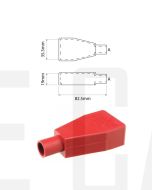 Ionnic Battery 12.5mm Cable Terminal Insulators - Straight Leads (Pack QTY 1)