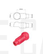 Ionnic SY2984-RED Battery 32mm Terminal Insulator in Red – Lug & Ring (Pack QTY 1)