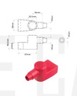 Ionnic SY2990-RED 30.5mm Battery Terminal Insulator in Red (QTY Pack 1)